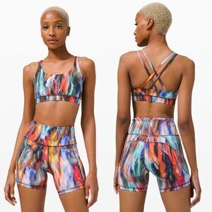 Lululemon Energy Bra Luxtreme Medium Support B-D Cup In Chroma Fusion Multi 6